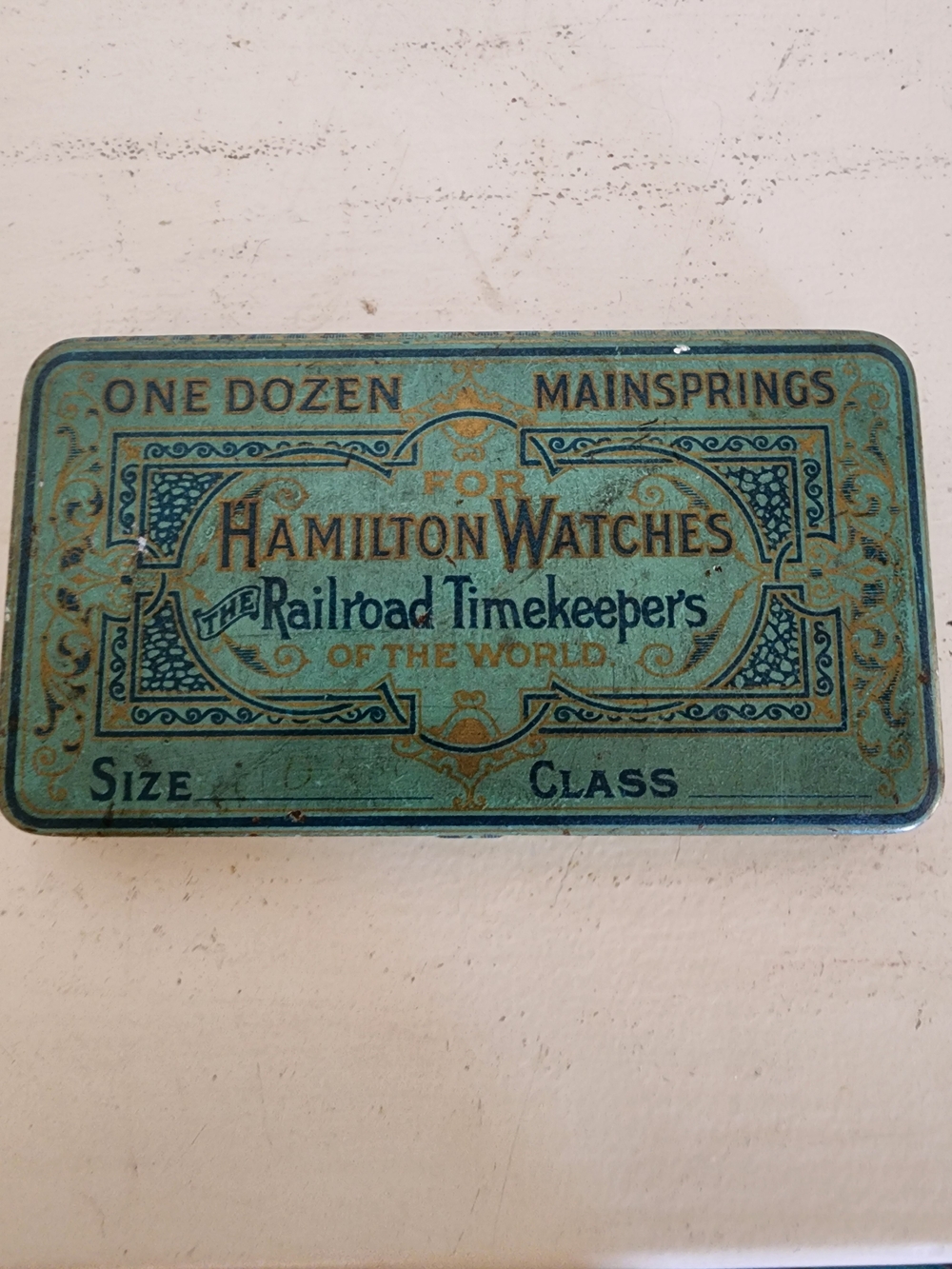 Antique Hamilton Watches "The Railroad Timekeepers" Of The World Tin